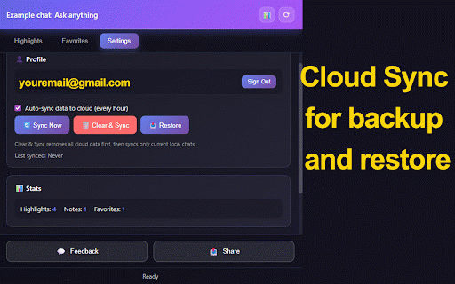 Snippet Highlighter For ChatGPT, Gemini, and Claude :: Enhanced note-taking and text highlighting for ChatGPT, Gemini, and Claude with cloud sync