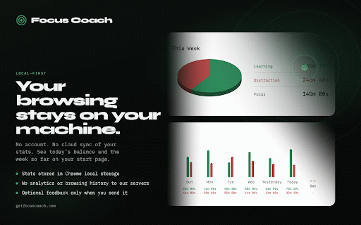 Focus Coach :: Earn your distractions through learning. A behavioral coach for intentional browsing.