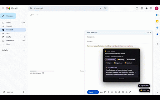 Tonelee :: Real-time tone translator. Fix passive-aggressive emails, soften harsh messages, and sound professional — instantly.