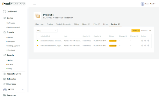 GPI Translation Review Tool :: Streamline your translation review workflow — annotate, flag, and collaborate on web content with precision.