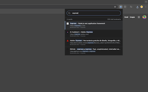 Fast Bookmark Search :: Ultra-fast bookmark search with smart indexing and configurable history