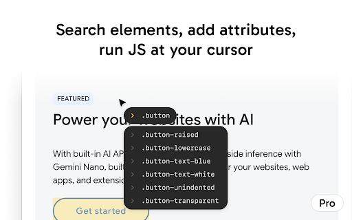 Pointer - Element Inspector for DevTools :: Enhanced element inspection with cursor-driven workflow. Visual highlighting, measurements, and DevTools integration.