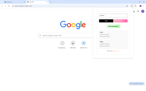 DnD Name Generator :: Generate fantasy names for different species like Gnome, Halfling, Drow, and more.