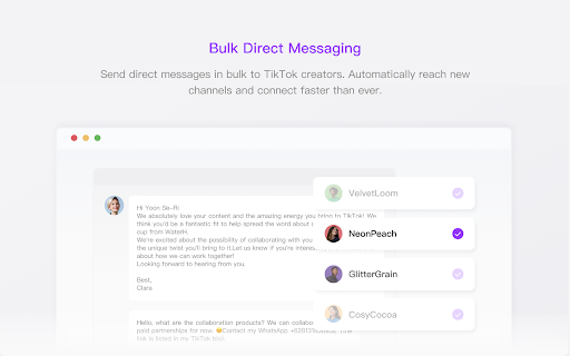 Influenbase - TikTok Influencer Marketing :: The Influenbase extention supports one-click automated influencer search and outreach, greatly improving connection efficiency.