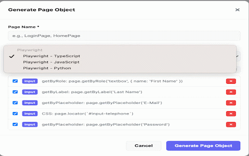 Locator Labs-Playwright, Selenium, Cypress & WebdriverIO Locator Generator :: Generate smart locators for Playwright, Selenium, Cypress, WebdriverIO & Robot Framework