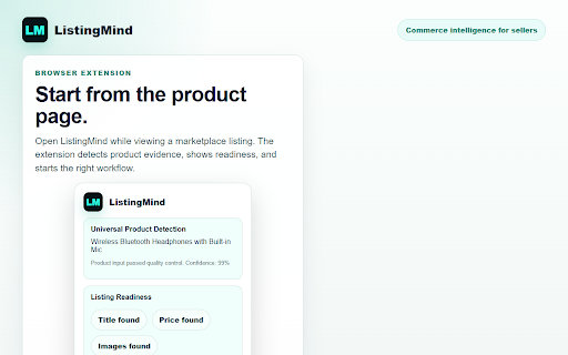 ListingMind :: Commerce intelligence for product listing analysis and marketplace research.