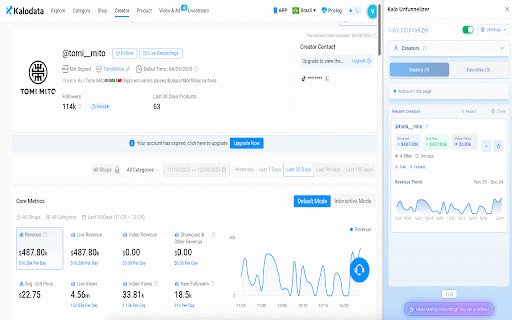 Kalo Unfunnelizer :: Remove paywall masks from Kalodata