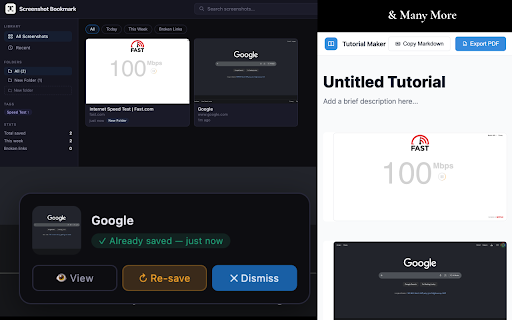 Screenshot Bookmark :: Capture, annotate, organise, and revisit web page screenshots.