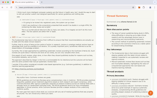 Hacker News Companion :: Enhance Hacker News with AI-powered discussion summaries, and enable keyboard navigation with Vim-style shortcuts