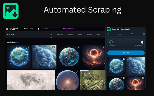 DeviantArt Images Downloader :: Bulk download DeviantArt images & videos instantly. 100% local processing, no tracking, no data sent.
