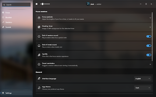 Umbra Blocker :: Blocks distracting websites while Umbra focus protection is active.