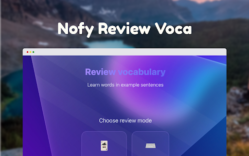 Nofy | Your vocabulary, built as you browse :: Look up English words and save vocabulary right in your browser
