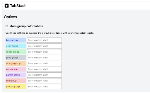 TabStash :: Tab Groups, Saved & Restored