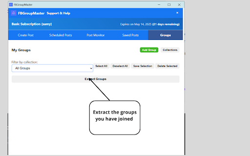 FBGroupMaster :: FBGroupMaster - Advanced tool for Facebook groups management