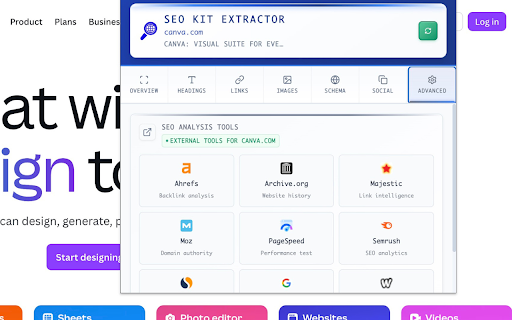 SEO Kit Extractor :: Complete SEO analysis tool - Meta tags, headings, links, images and more