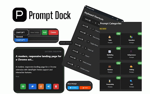 Prompt Dock :: Save and organize your AI prompts