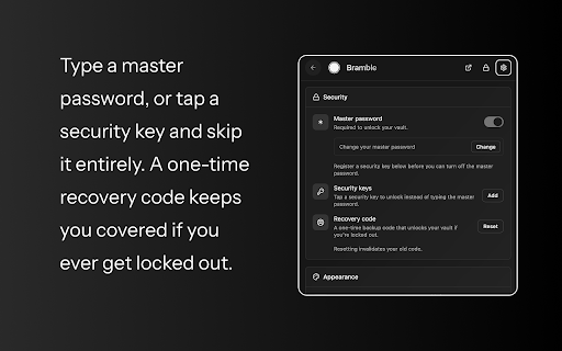 Bramble :: Local-first, encrypted password manager. No cloud database.