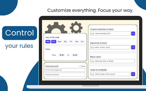 Time To Focus: Block Distracting Websites :: Block distractions with scheduled time blocks, set goals, and stay focused with Full Focus (Pomodoro) Mode.