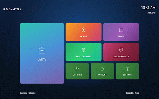 IPTV Player -Smarters Pro M3U Player for HLS, M3U8, MP4, DASH & TS Streams :: Stream your favorite TV m3u-playlist seamlessly with our feature-rich M3U IPTV app. It is completely free and easy to use!