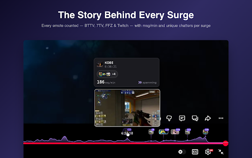 Meridian — Twitch Chat for YouTube™ & Kick :: Bring Twitch chat to YouTube™ & Kick. Transparent overlay, docked mode, 3rd-party emotes, chat delay, highlights.