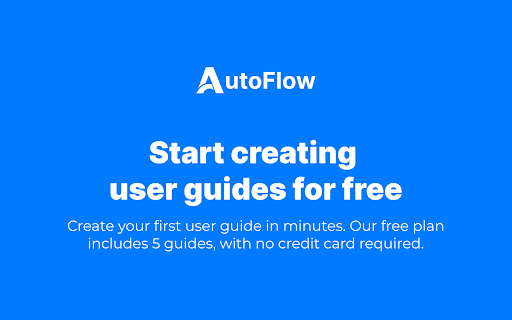 AutoFlow :: Turn screen recordings into user guides. Simply record yourself using your app and we'll automatically create user guides for you.
