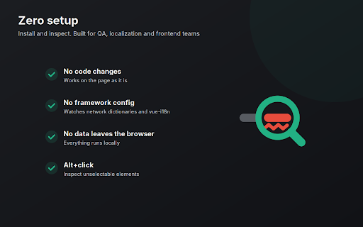 i18n Detective: Translation Key Finder & Localization QA :: Find the translation key behind any broken string and its source: dictionary, micro-frontend or backend. Audit pages, check locales.