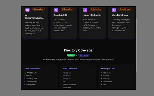 AutoSaaSLaunch - Automated Directory Submissions :: Launch your SaaS everywhere, automatically.