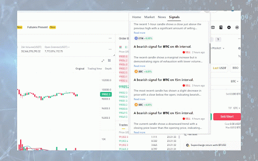 Crypto Trading Helper :: A powerful Chrome extension for crypto traders. Monitor real-time market trends, Fear & Greed Index, live news, Market Signals.