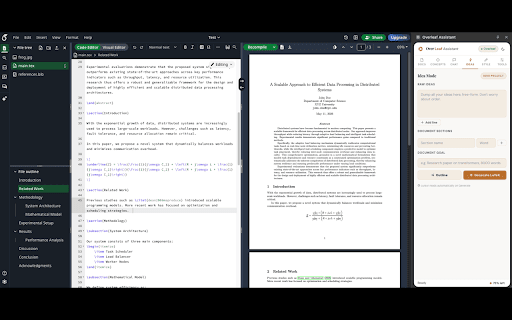 Overleaf Assistant :: AI writing assistant: concept extraction, smart insertion, style learning, image-to-formula