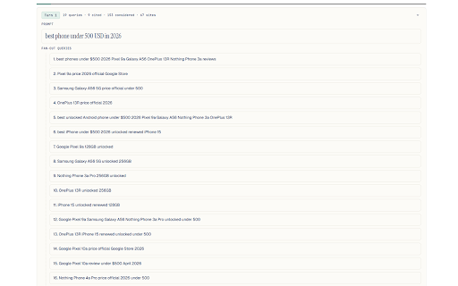 AI Query Inspector :: Compare what ChatGPT cites against Google, Bing, or DuckDuckGo rankings — locally, on-device, with zero data leaving your browser.