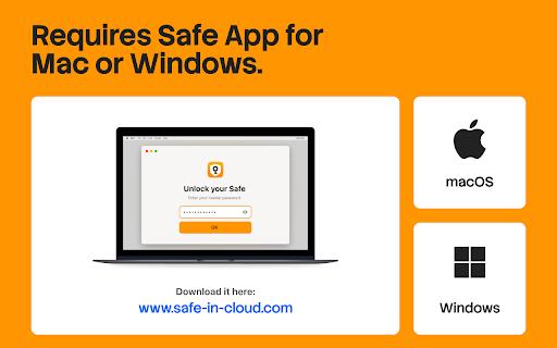 Password Manager: Safe :: This extension autofills logins, passwords, and credit cards from Safe application.