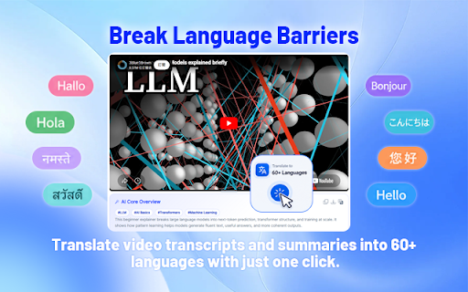 AI Video Transcriber for YouTube with ChatGPT & Gemini :: Save time with instant AI YouTube summaries and transcripts. Download or copy subtitles with timestamps in just one click.