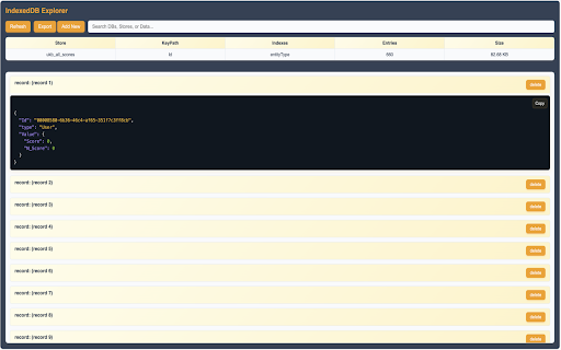 IndexedDB Explorer :: Explore and manage IndexedDB databases in your browser
