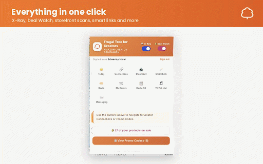 Frugal Tree for Creators :: For Amazon influencers & associates: know if a product is worth filming, find Creator Connections campaigns, track earnings.