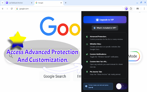 LasTabGuard: Stop Window From Closing With Last Tab :: Don't Close your Window by Accident. Save the Last Tab to keep your window open and prevent you from Losing the active Work Session.