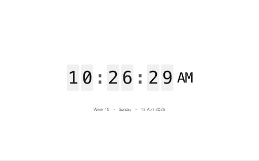 ZeitTab :: A sleek, modern clock for your new tab page.
