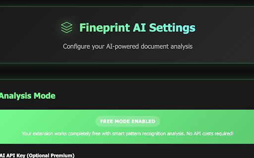 Fineprint AI :: AI-powered Terms of Service and Privacy Policy scanner with futuristic interface