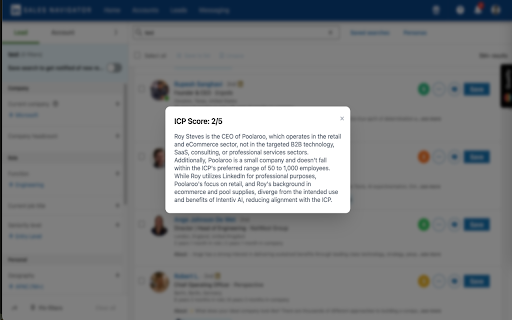 Intentiv AI Lead Qualifier :: Intentiv AI Lead Qualifier helps you instantly analyze and qualify your LinkedIn Sales Navigator leads using advanced AI.
Instead…