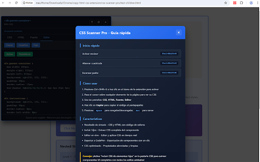 CSS Scanner Pro :: The fastest and easiest way to inspect, copy and analyze CSS styles on any webpage