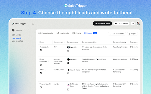 SalesTrigger - Get leads that want to buy :: Get leads that want to buy what you're selling
We find people looking for your product right now by tracking the professional…