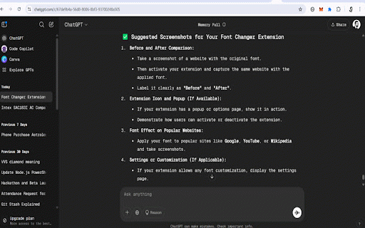 Geist Font Changer Extension :: This Chrome Extension, when clicked, Changes website's font to Geist font by Vercel