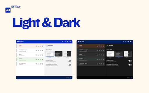 SF Tabs :: Add custom navigation tabs to the Salesforce Setup menu for quick access to the pages you use most.