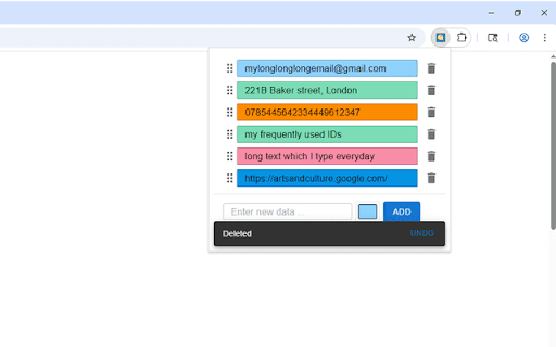 Quick Copy :: Quickly copy configured text to clipboard with two clicks. Sync configured text across devices.