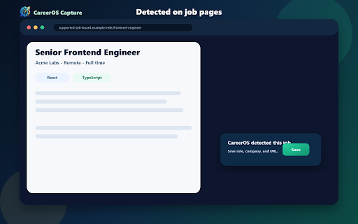 CareerOS Capture :: Save job posts into CareerOS.