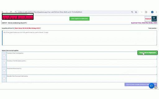 VU QUIZ SOLVER :: This extension helps students improve their study experience Product By TB LADLA.
