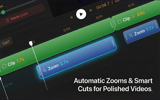 ReClyp - Elegant Screen recordings and Video Editor :: Record your screen, edit with cuts & zoom, and export in seconds