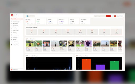 GrowthLens - Instagram Growth Analytics :: Sort, analyze & download Instagram and TikTok content with professional analytics, AI viral scoring, and deep profile comparison.