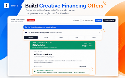 Zompz — Smarter Zillow & Redfin :: Wholesaler data overlay for Zillow and Redfin: views/day, save rate, price history, ARV, and one-click offers.