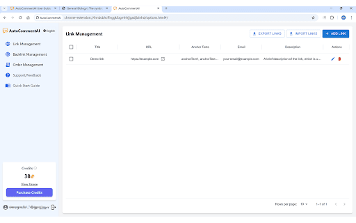 AutoCommentAI :: AutoCommentAI auto generate natural, on-topic comments with promo links in one click—save your time and boost link-build efficiency.