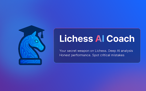 Lichess AI Coach :: AI analysis for Lichess. The fastest way to boost your rating. AI finds your weaknesses and turns mistakes into powerful lessons